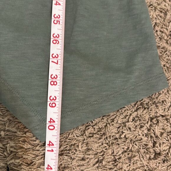 Soft Surroundings Green Novelty Button-Up Midi Shirt Dress size L Lagenlook Boho - Picture 10 of 10